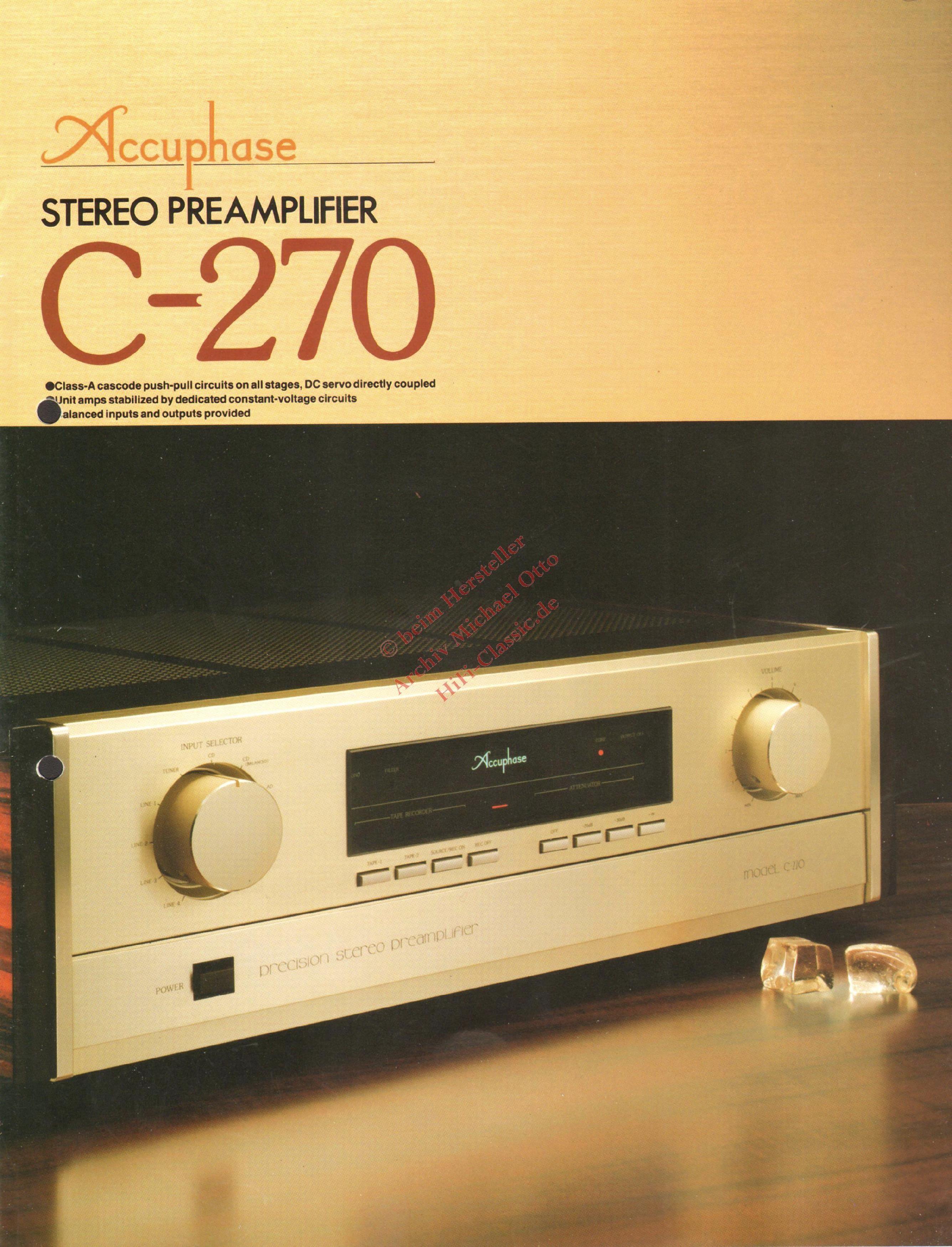 Accuphase C-270 US